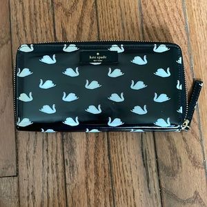 Kate spade small swans large wallet